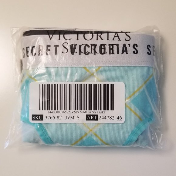 BUNDLE! NWT 3 prs Victoria's Secret Cotton Logo Waist Hiphugger Panty, Size S - Picture 5 of 5